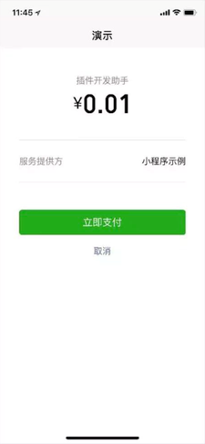支付功能頁