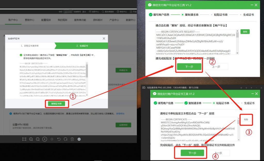 復制粘貼證書串