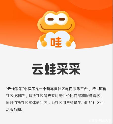 云蛙采采微信小程序