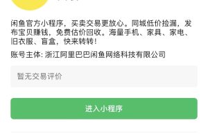 閑魚小程序